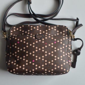 Fossil Polka Dot Crossbody